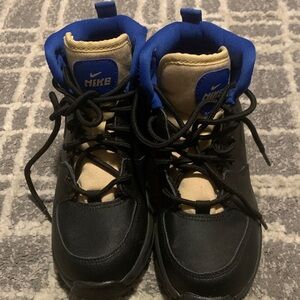 Nike Kids Black and Blue Shoes